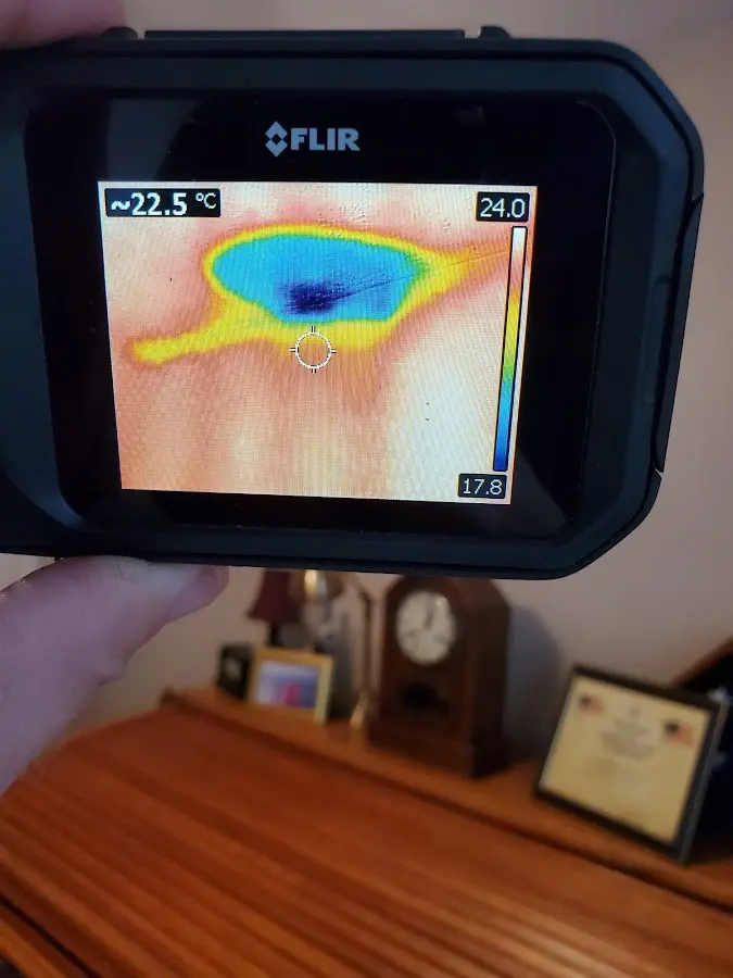 Thermal imaging inspection for water damage in Wilmington Manor